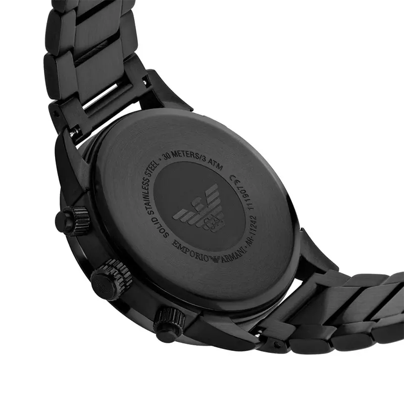 Emporio Armani Mario Black Men's Watch- AR11242